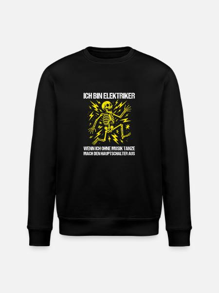 I'm an electrician - Stanley/Stella ROLLER Unisex Organic Sweatshirt - black