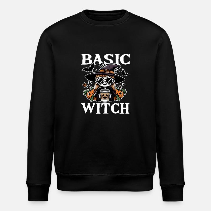 BASIC WITCH - CADEAU D’HALLOWEEN - Sweat bio ROLLER Stanley/Stella Unisexe - noir