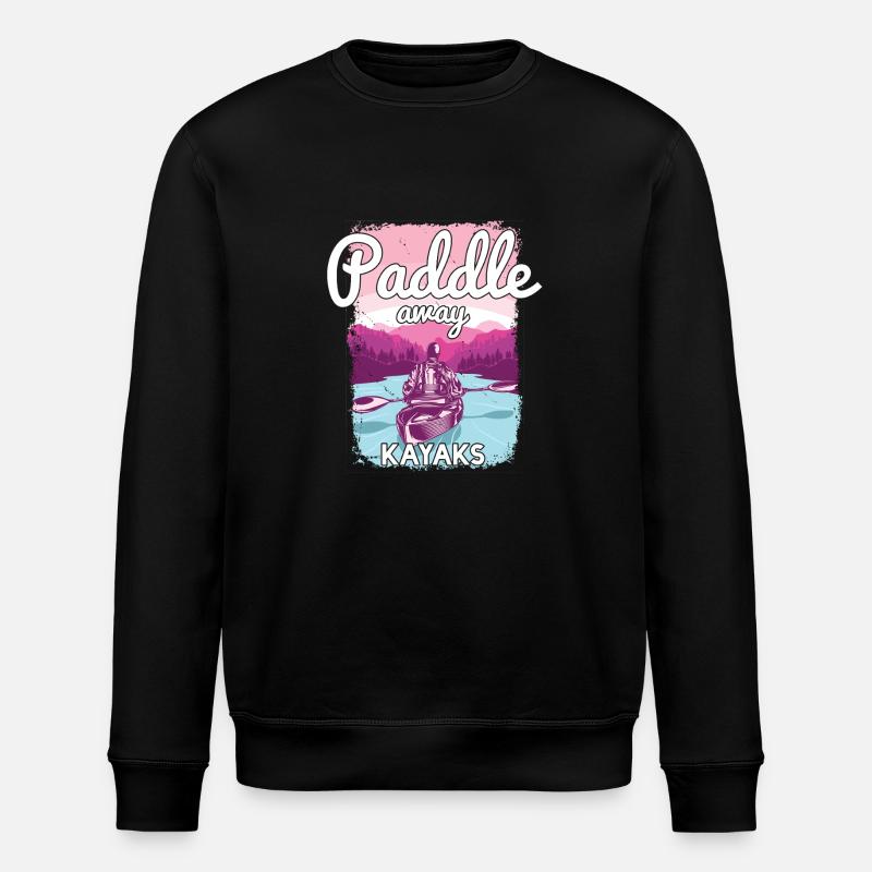 Kajakfahren - Stanley/Stella Unisex Bio-Sweatshirt ROLLER - Schwarz
