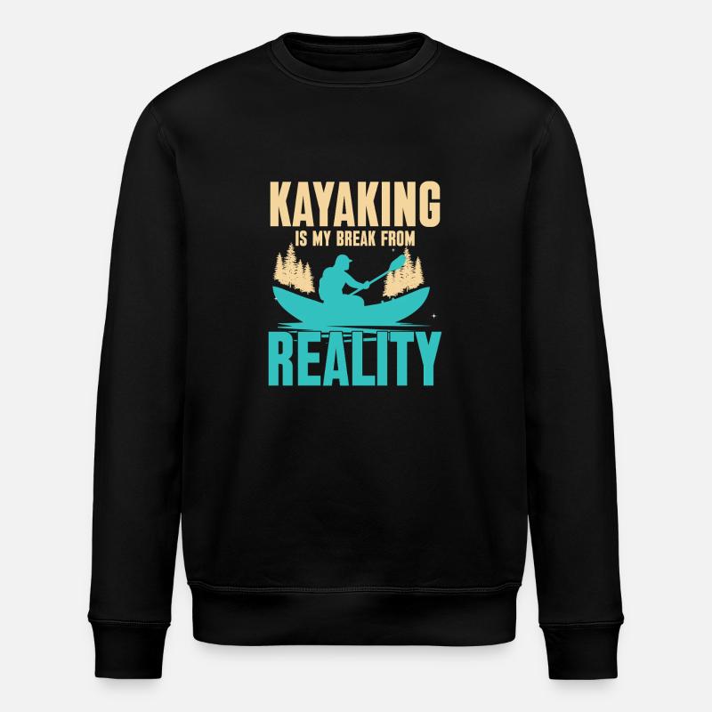 Kajakfahren - Stanley/Stella Unisex Bio-Sweatshirt ROLLER - Schwarz