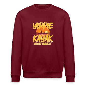 Kajakfahren - Stanley/Stella Unisex Bio-Sweatshirt ROLLER - Burgunderrot - Vorne - Nik (191cm)