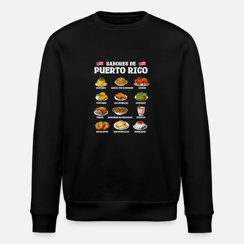 Aliments à Porto Rico - Sweat bio ROLLER Stanley/Stella Unisexe - noir