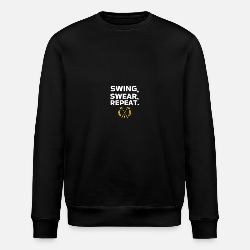 SWING SWEAR REPEAT - Stanley/Stella ROLLER Unisex Organic Sweatshirt - black