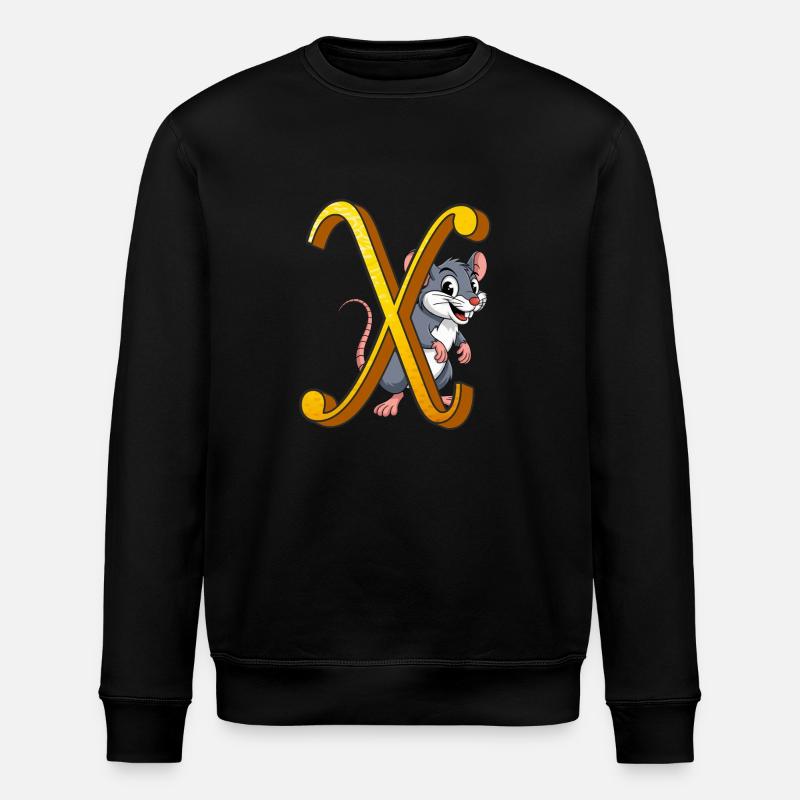 LETTRE X - Sweat bio ROLLER Stanley/Stella Unisexe - noir