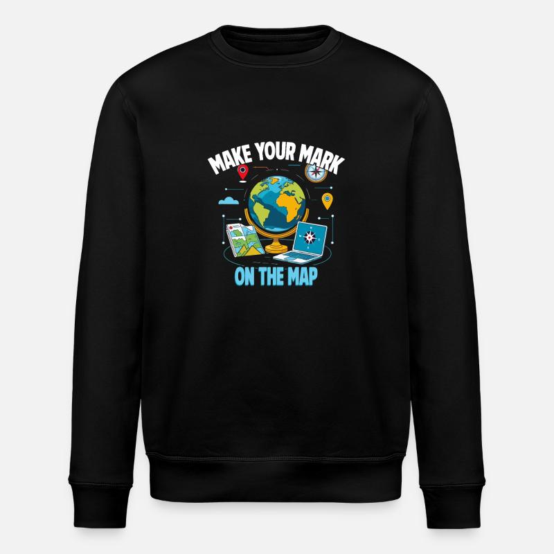 Geographic Information Systems - Stanley/Stella ROLLER Unisex Organic Sweatshirt - black