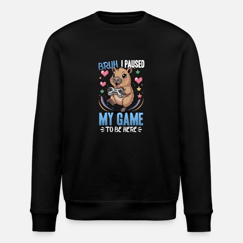 Capybara Gamer Gaming - Sweat bio ROLLER Stanley/Stella Unisexe - noir