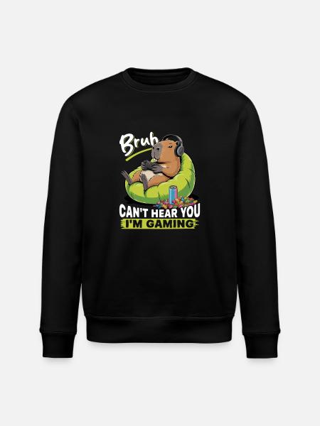 Capybara Gamer Gaming - Sweat bio ROLLER Stanley/Stella Unisexe - noir