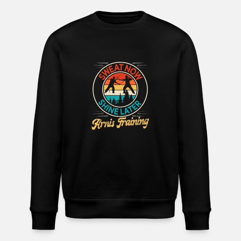 Escrima Arnis Martial Arts - Stanley/Stella ROLLER Unisex Organic Sweatshirt - black