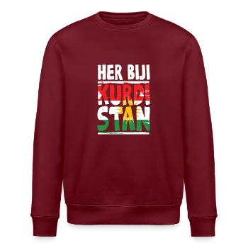 M. Biji Kurdistan Kurdes - Sweat bio ROLLER Stanley/Stella Unisexe - bordeaux - Devant - Nik (191cm)