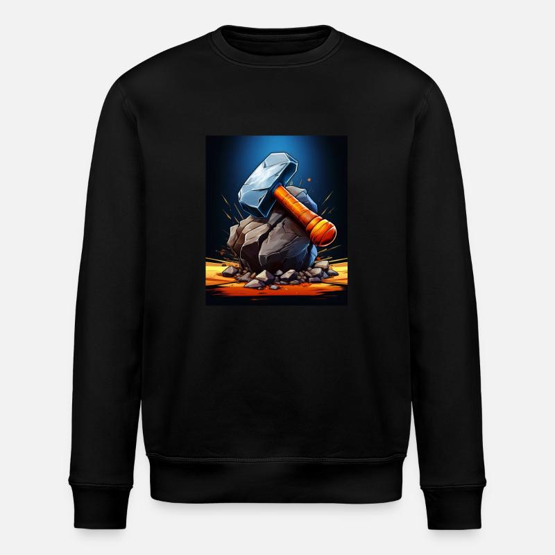 VATHOR HAMMER - Stanley/Stella Unisex Bio-Sweatshirt ROLLER - Schwarz