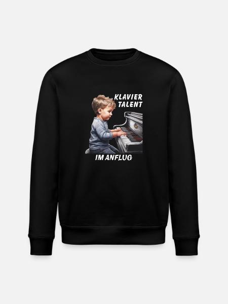PIANO TALENT ON THE WAY - Stanley/Stella ROLLER Unisex Organic Sweatshirt - black