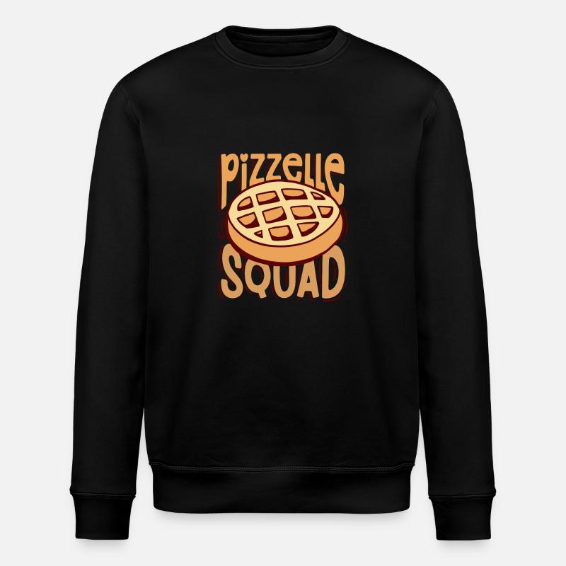 Biscuit gaufré Pizzelle Squad - Sweat bio ROLLER Stanley/Stella Unisexe - noir