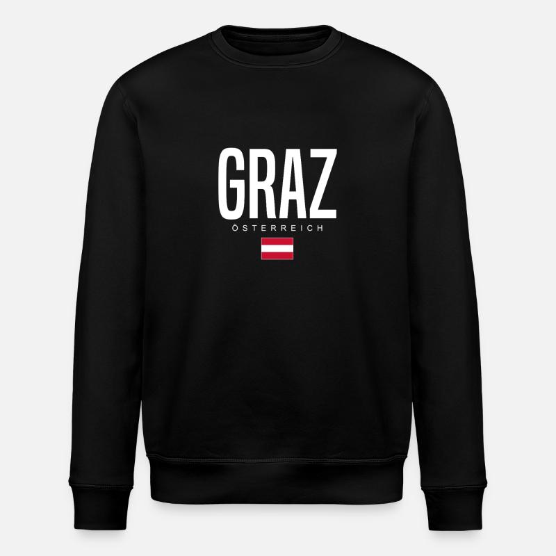 Graz, Austria - Stanley/Stella ROLLER Unisex Organic Sweatshirt - black
