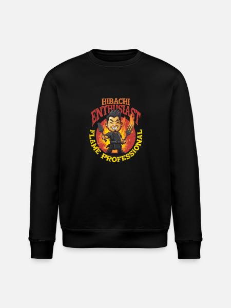 Hibachi Enthusiast - Stanley/Stella ROLLER Unisex Organic Sweatshirt - black