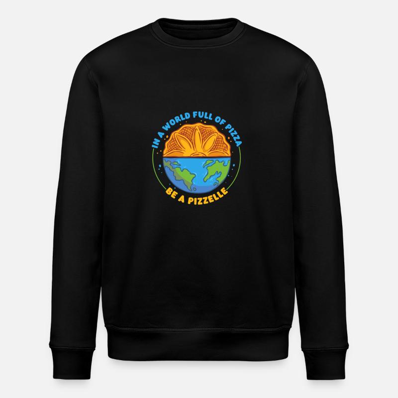 Pizzelle Waffle Biscuit - Stanley/Stella ROLLER Unisex Organic Sweatshirt - black