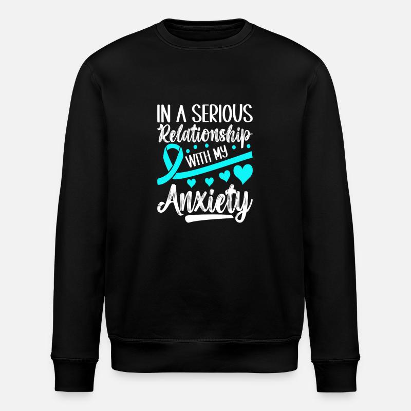 Angststörung Anxiety disorder - Stanley/Stella Unisex Bio-Sweatshirt ROLLER - Schwarz