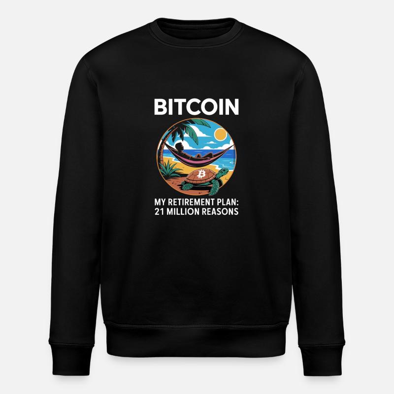 Bitcoin - Stanley/Stella Unisex Bio-Sweatshirt ROLLER - Schwarz