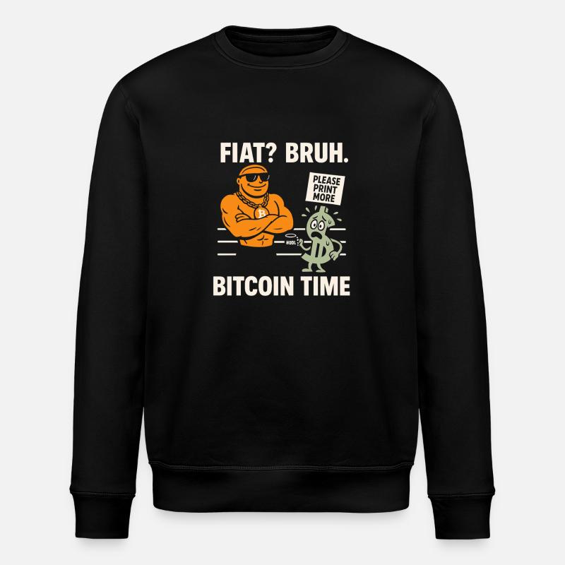 Bitcoin - Stanley/Stella ROLLER Unisex Organic Sweatshirt - black