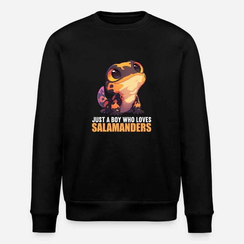 Salamanders Salamander - Stanley/Stella Unisex Bio-Sweatshirt ROLLER - Schwarz