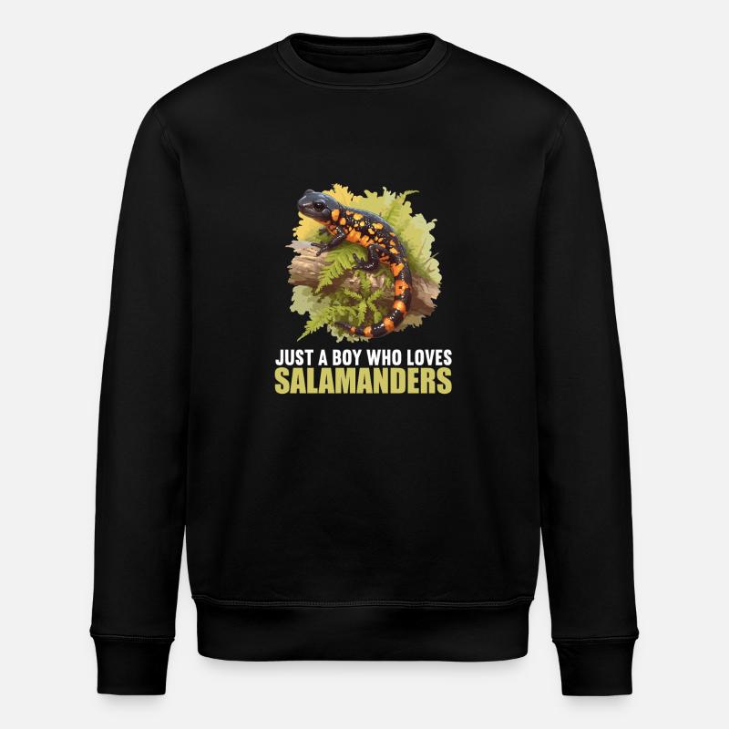 Salamanders Salamander - Stanley/Stella Unisex Bio-Sweatshirt ROLLER - Schwarz
