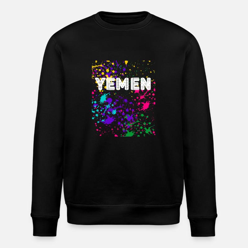 YEMEN éclaboussures Design - Sweat bio ROLLER Stanley/Stella Unisexe - noir