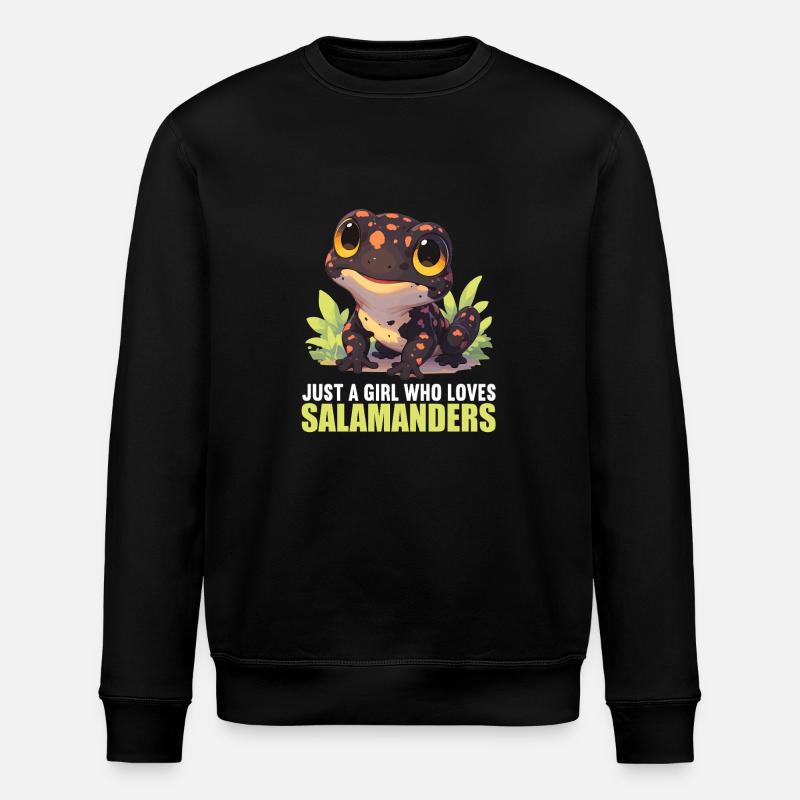 Salamanders Salamander - Stanley/Stella Unisex Bio-Sweatshirt ROLLER - Schwarz