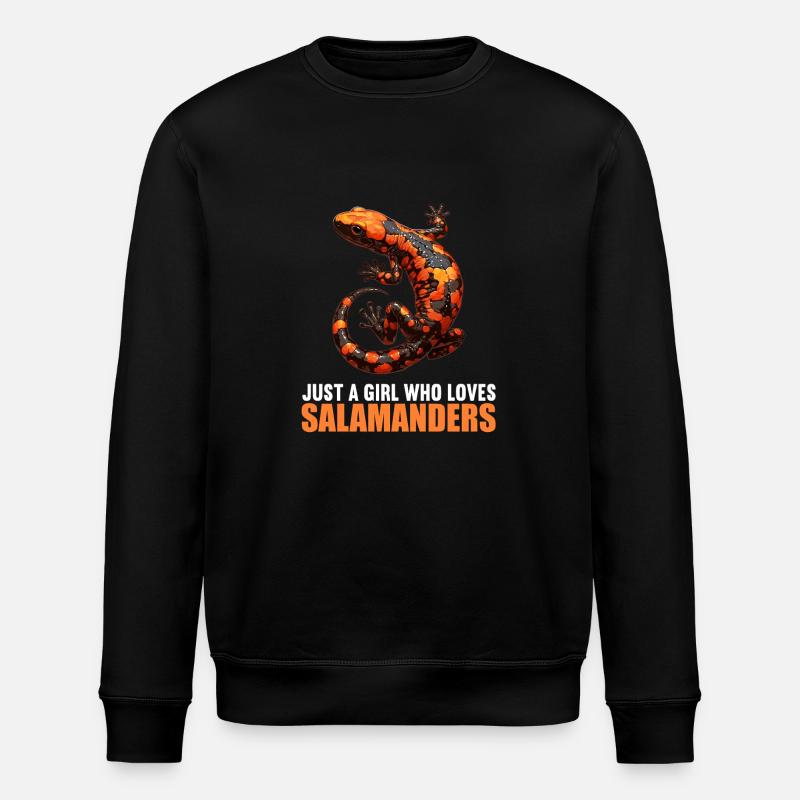 Salamanders Salamander - Stanley/Stella Unisex Bio-Sweatshirt ROLLER - Schwarz