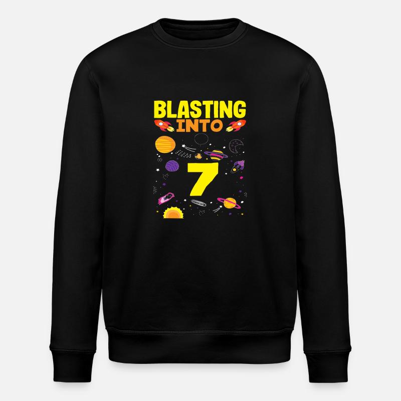 Aventure spatiale du 7e anniversaire - Sweat bio ROLLER Stanley/Stella Unisexe - noir