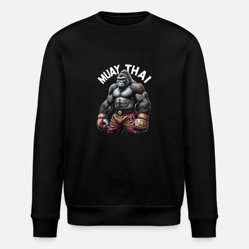 Boxe Muay Thai - Sweat bio ROLLER Stanley/Stella Unisexe - noir