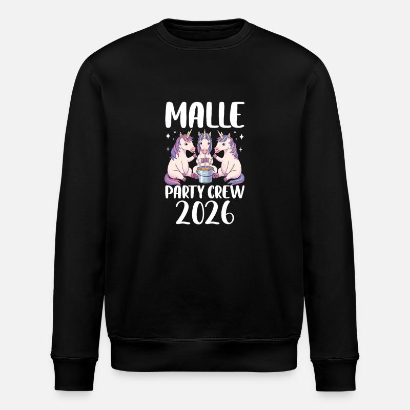Malle Party Crew 2026 - Stanley/Stella Unisex Bio-Sweatshirt ROLLER - Schwarz