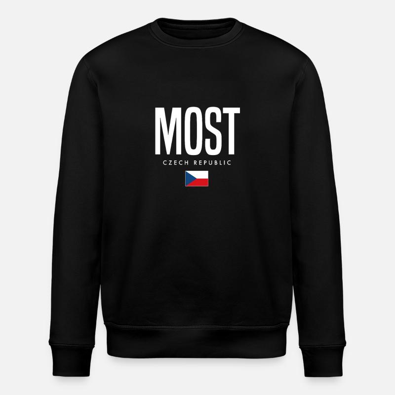 Most Czech Republic - Stanley/Stella ROLLER Unisex Organic Sweatshirt - black