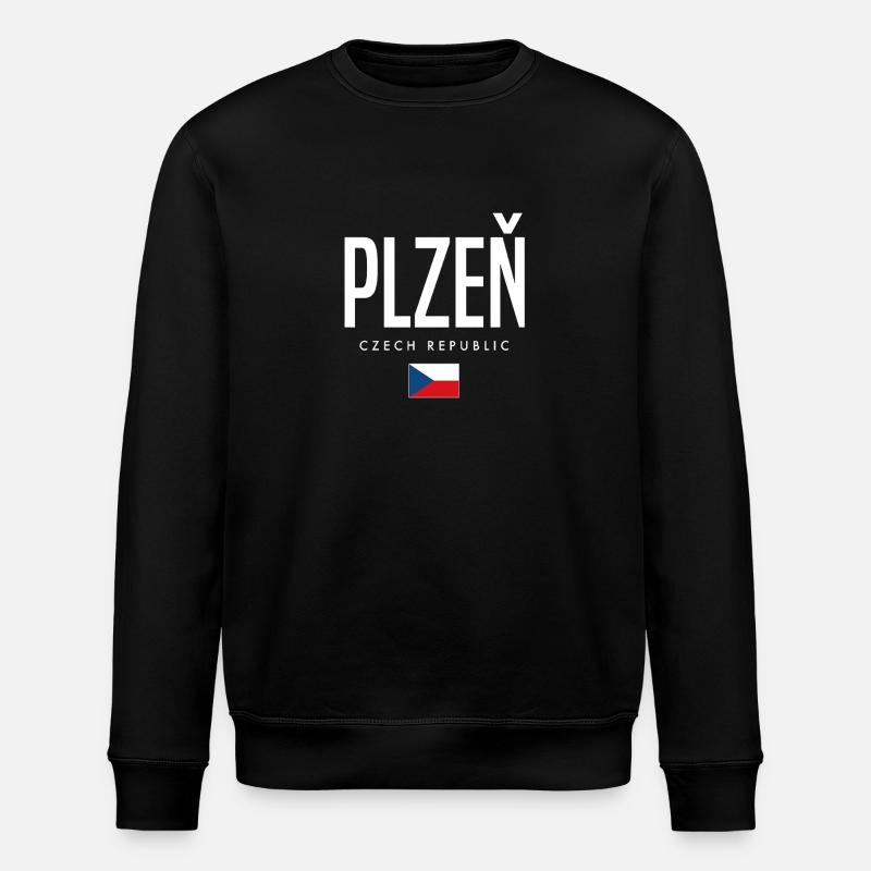 Plzeň, Czech Republic - Stanley/Stella ROLLER Unisex Organic Sweatshirt - black