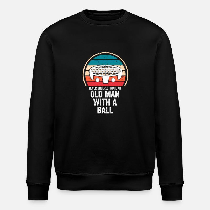 Alter Roundnet-Spieler - Stanley/Stella Unisex Bio-Sweatshirt ROLLER - Schwarz