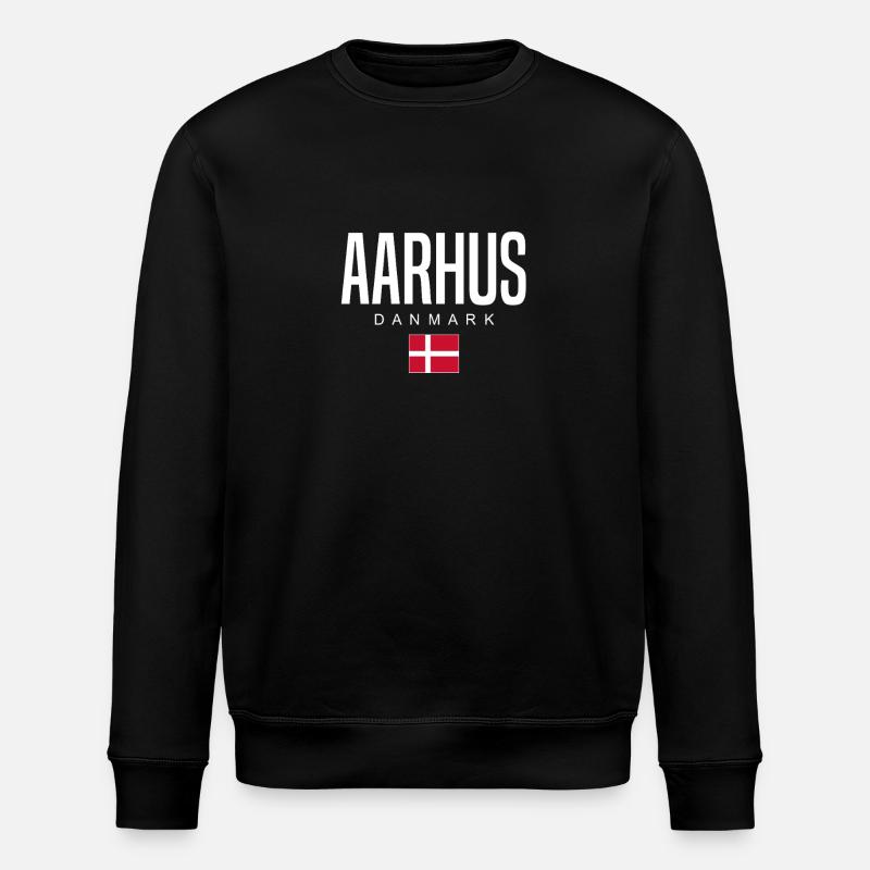 Aarhus, Denmark - Stanley/Stella ROLLER Unisex Organic Sweatshirt - black