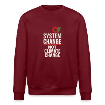 Changement climatique Anxiété Gen Z Eco Stress Doomscroll - Sweat bio ROLLER Stanley/Stella Unisexe - bordeaux - Devant - Nik (191cm)