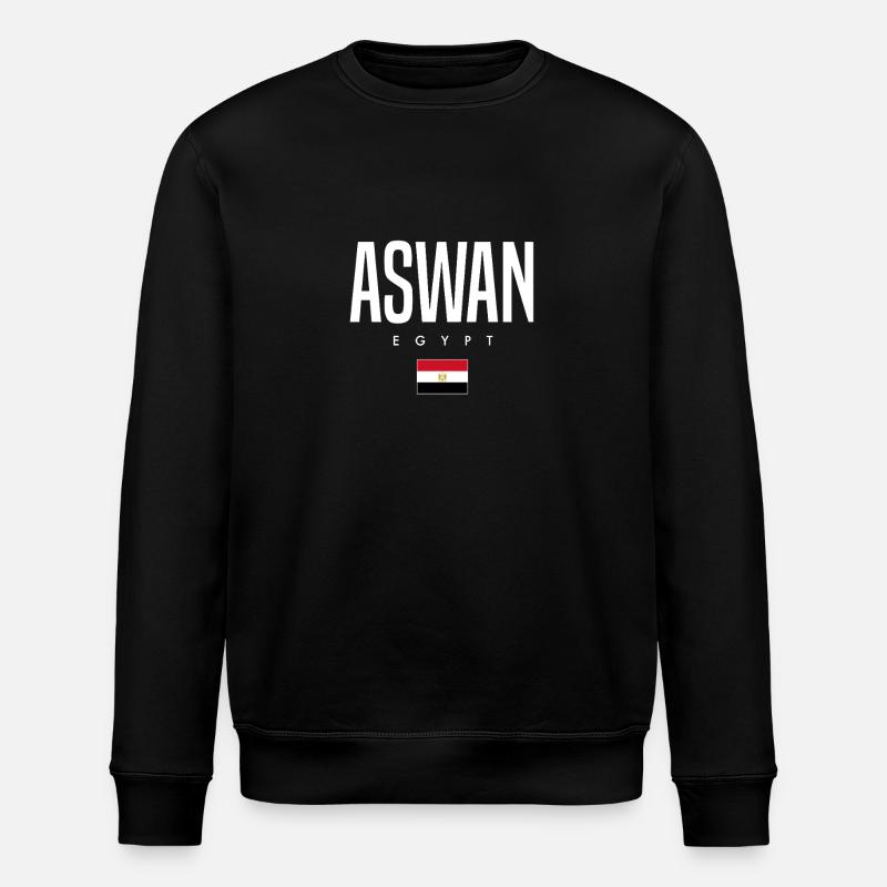 Aswan, Egypt - Stanley/Stella ROLLER Unisex Organic Sweatshirt - black