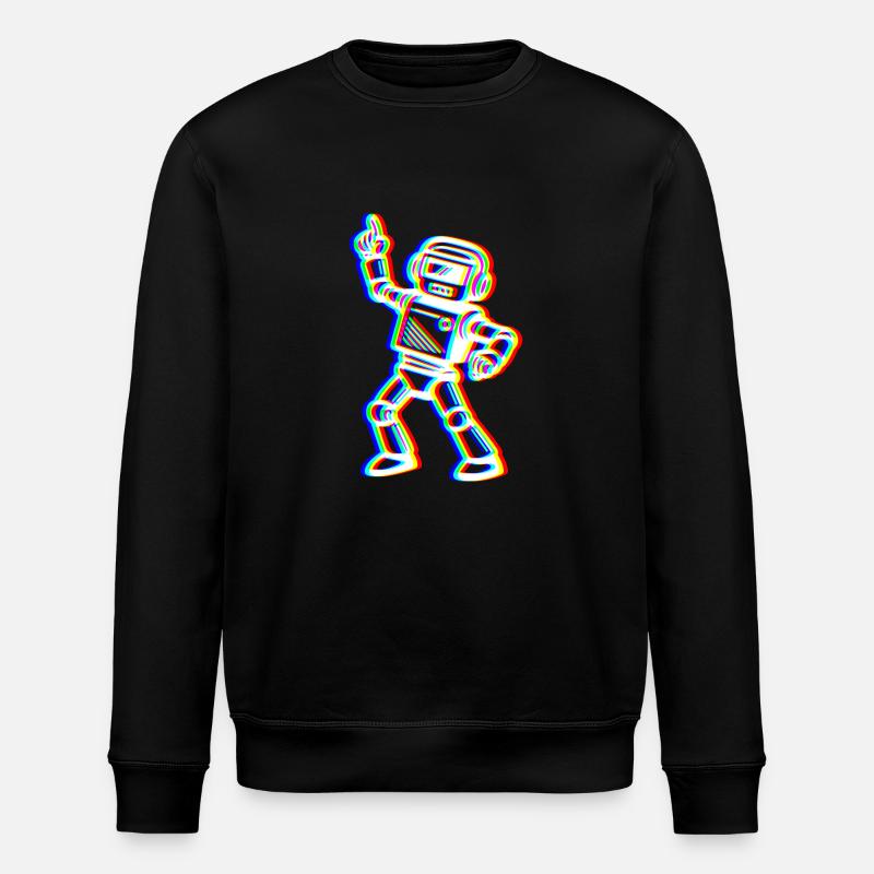 Glitch Bot – Your Beat! - Stanley/Stella ROLLER Unisex Organic Sweatshirt - black
