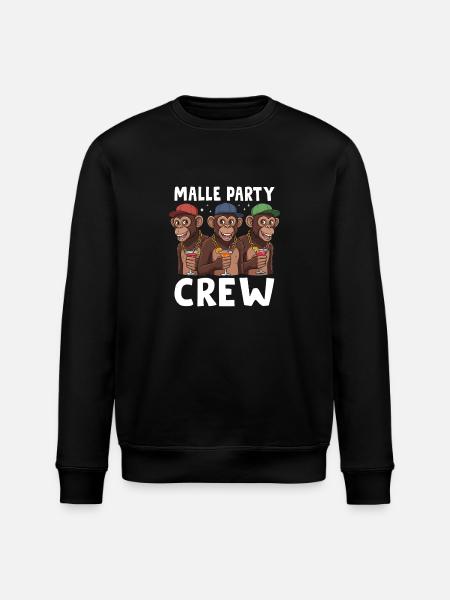 Malle Party Crew - Stanley/Stella ROLLER Unisex Organic Sweatshirt - black