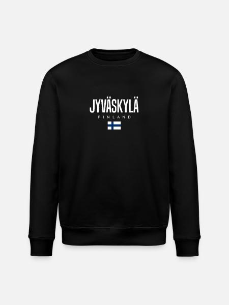 Jyväskylä, Finland - Stanley/Stella ROLLER Unisex Organic Sweatshirt - black