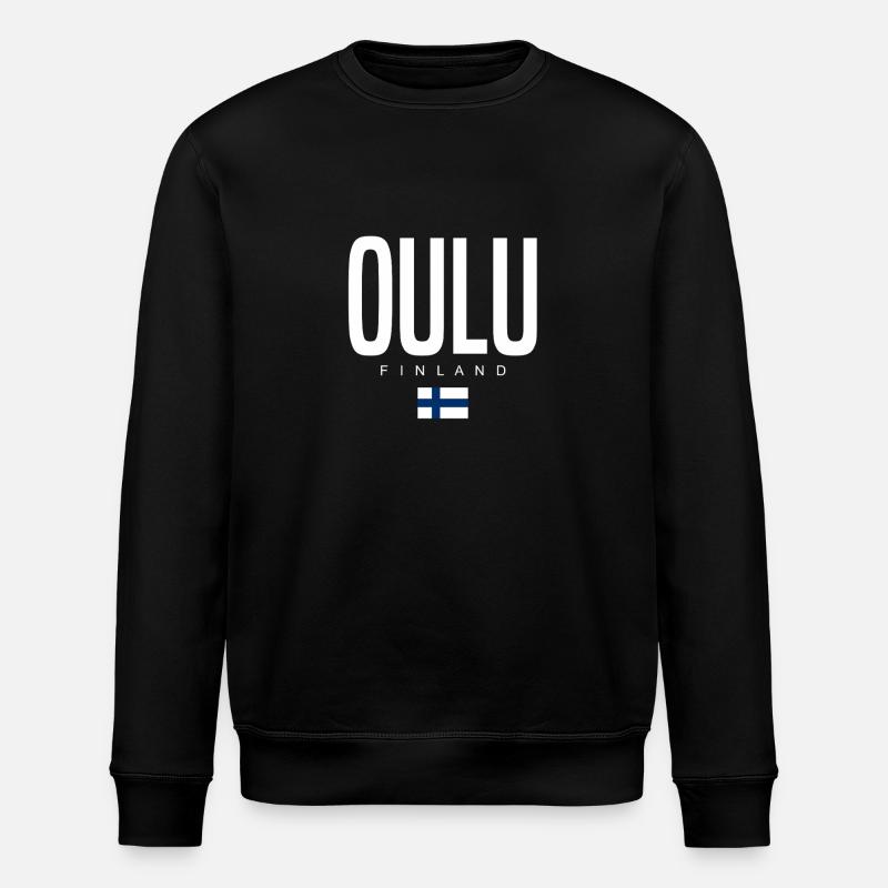 Oulu Finnland - Stanley/Stella Unisex Bio-Sweatshirt ROLLER - Schwarz