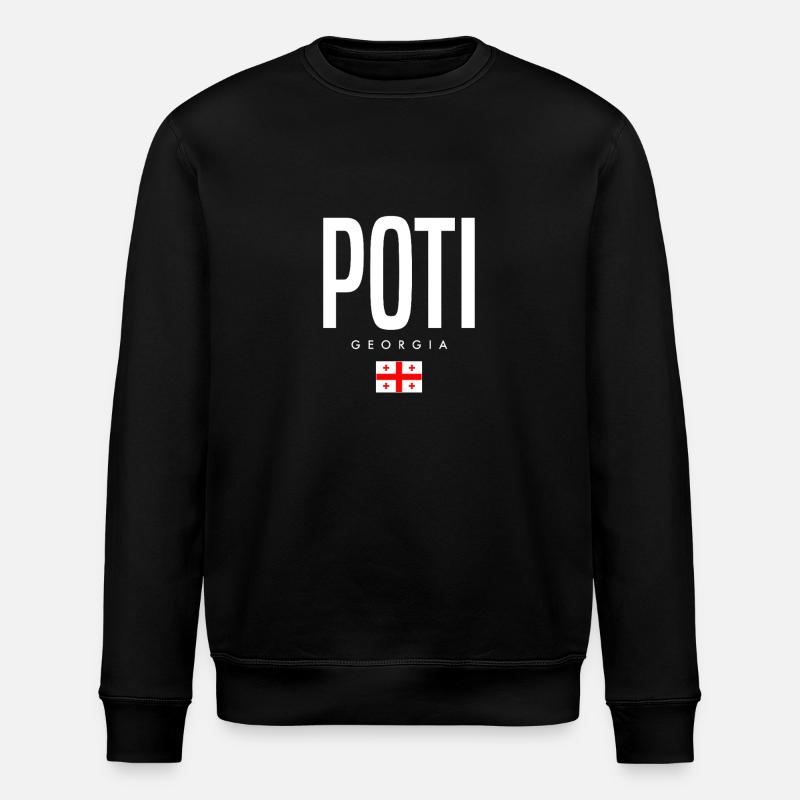 Poti, Géorgie - Sweat bio ROLLER Stanley/Stella Unisexe - noir