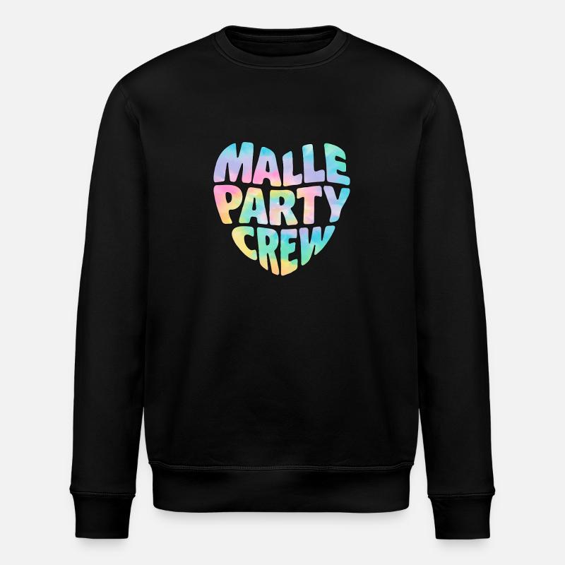 Malle Party Crew - Stanley/Stella Unisex Bio-Sweatshirt ROLLER - Schwarz