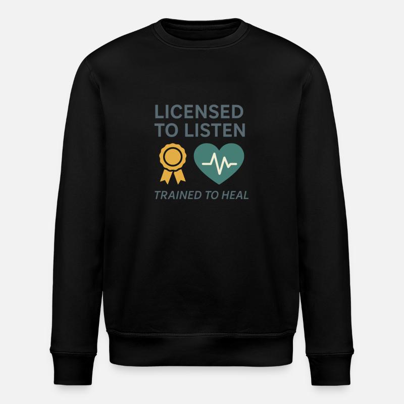 Kinderkummerberater Heilen Herzen Trauma - Stanley/Stella Unisex Bio-Sweatshirt ROLLER - Schwarz