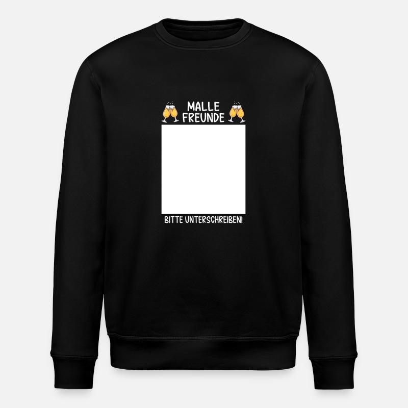 Malle les amis, signez - Sweat bio ROLLER Stanley/Stella Unisexe - noir