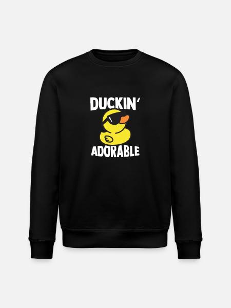 Duckin' Yndig Gul And Gummi And Gave - Stanley/Stella økologisk unisex-sweatshirt ROLLER - sort