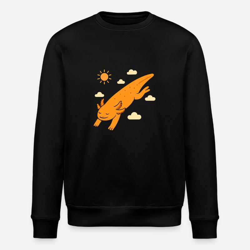 Axolotl étoile filante - Sweat bio ROLLER Stanley/Stella Unisexe - noir