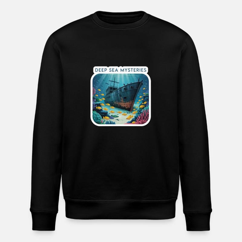GEHEIMNISSE DER TIEFSEE - Stanley/Stella Unisex Bio-Sweatshirt ROLLER - Schwarz