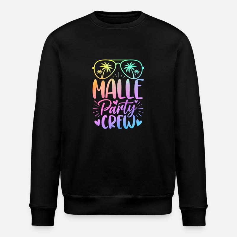 Malle Party Crew - Stanley/Stella Unisex Bio-Sweatshirt ROLLER - Schwarz