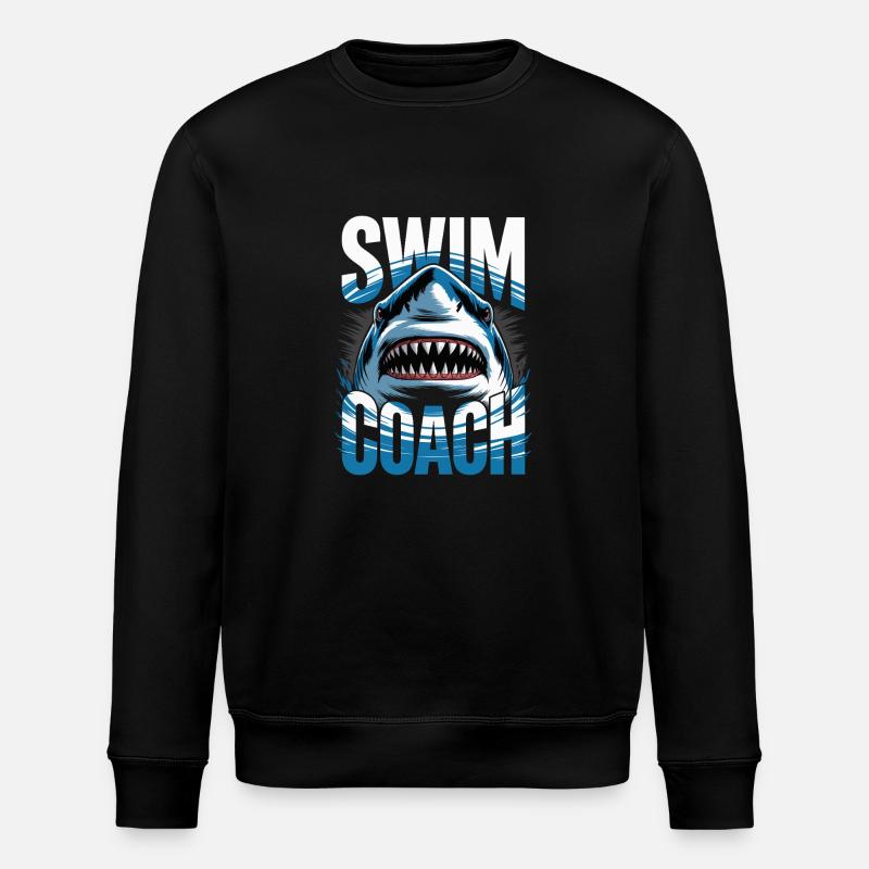 Swim Coach - Stanley/Stella ROLLER Unisex Organic Sweatshirt - black