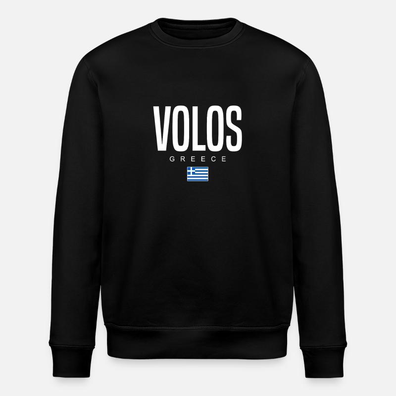 Volos Griechenland - Stanley/Stella Unisex Bio-Sweatshirt ROLLER - Schwarz